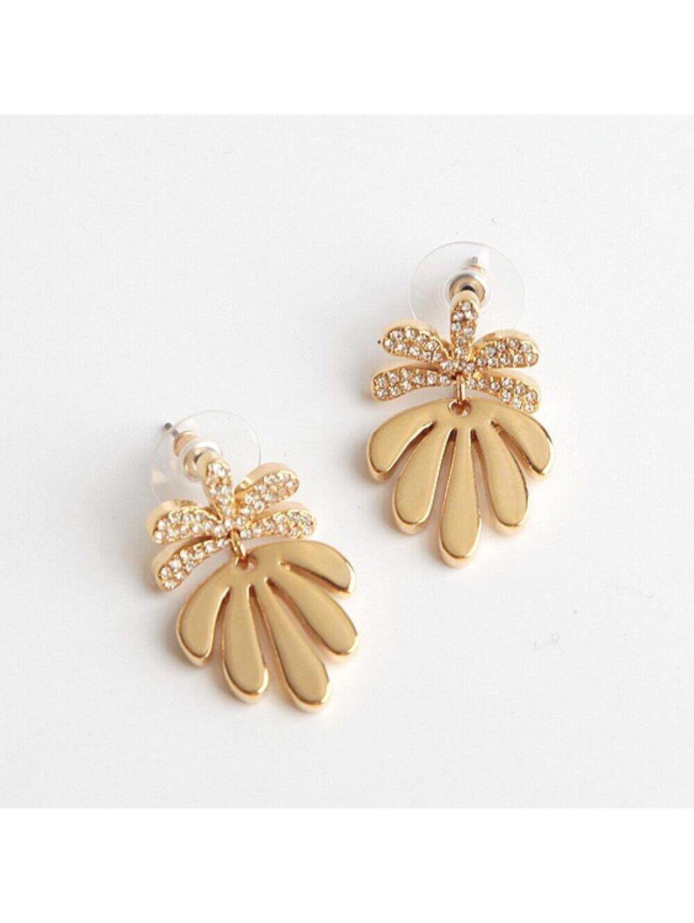 Lele Sadoughi Crystal Vine Drop Earrings
